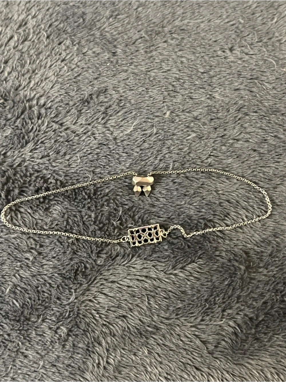 Kendra Scott silver and black bracelet